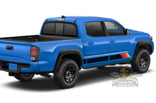 Load image into Gallery viewer, Rocker Retro Color Stripes Graphics Vinyl Decals Compatible with Toyota Tacoma