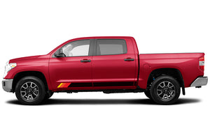 Rocker Retro Color Stripes Graphics Decals for Toyota Tundra