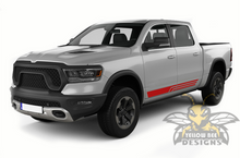 Load image into Gallery viewer, Rocket Lines Stripes Graphics Kit Vinyl Decal Compatible with Dodge Ram Crew Cab 2018 2019 2020