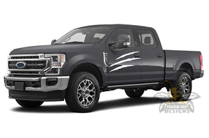 Decals For Ford F250 Scratches Side Door Graphics Vinyl