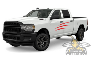 Scratches Graphics Kit Vinyl Decal Compatible with Dodge Ram 2500 Crew Cab