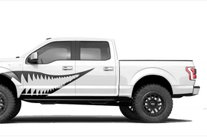 Shark Side Decals Graphics Vinyl Decals Compatible with Ford F150 Super Crew Cab 5.5''