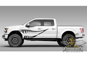 Shark Side Decals Graphics Stripes Ford F150 Super Crew Cab