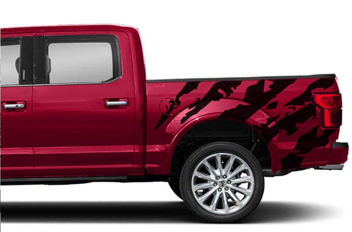 Ford F150 Decals Shred Bed Graphics Compatible With Ford F150