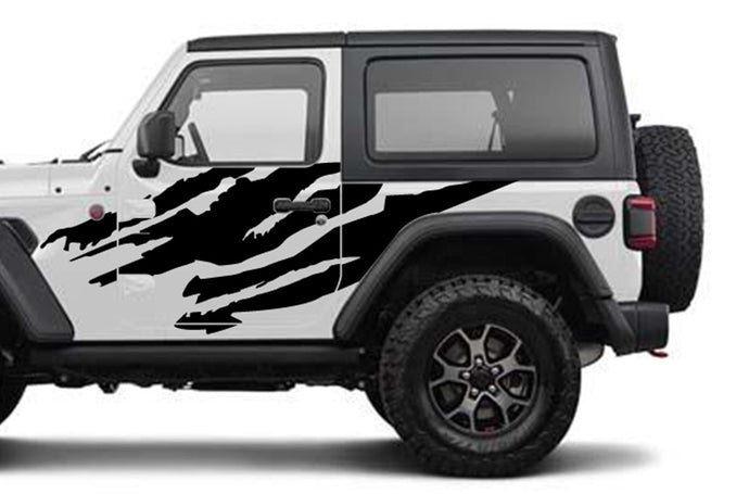 Shred Graphics Kit Jeep JL Wrangler decals , side stickers