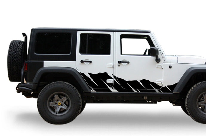 Shred Graphics Side decals for Jeep JL Wrangler
