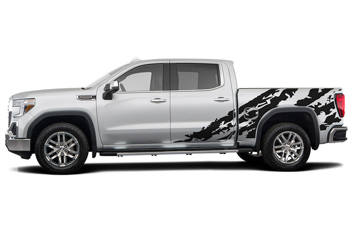 Shred bed side Graphics Vinyl Compatible gmc sierra decals