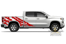 Load image into Gallery viewer, Shred Bed Graphics Vinyl Decals Compatible with Chevrolet Silverado Crew Cab 1500
