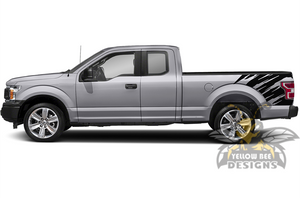 Shred Bed Graphics decals for Ford F150 Super Crew Cab 6.5''