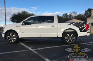 Shred Stickers Graphics Stripes Ford F150 Bed Decals Super Crew Cab 2019, 2020, 2021