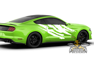 Shred Side Graphics Vinyl Decals For Ford Mustang
