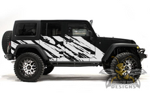 Load image into Gallery viewer, Shred Wrap Graphics Kit Vinyl Decal Compatible with Jeep JK Wrangler 4 Door 2007-2018
