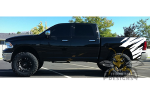 Shred Decal Graphics Kit Vinyl Compatible with Dodge Ram 1500, 2500, 3500.