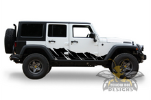 Load image into Gallery viewer, Shred Graphics Kit Vinyl Decal Compatible with Jeep JL Wrangler 4 Door 2018-Present