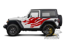 Load image into Gallery viewer, Shred Graphics Kit Vinyl Decal Compatible with Jeep JL Wrangler 2 Door 2018-Present
