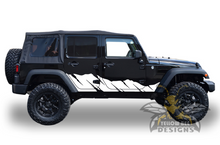 Load image into Gallery viewer, Shred Graphics Kit Vinyl Decal Compatible with Jeep JL Wrangler 4 Door 2018-Present