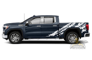 Shred bed side Graphics Vinyl Compatible gmc sierra decals