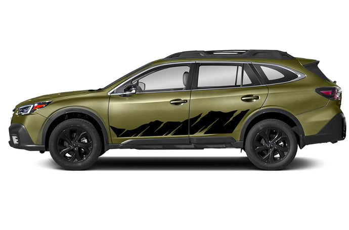 Shredded Side Graphics Vinyl Decals for Subaru Outback