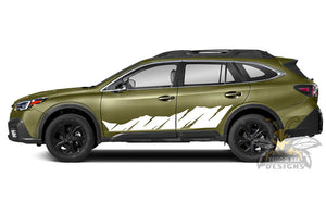 Shredded Side Graphics Vinyl Decals for Subaru Outback