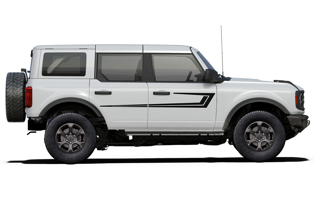 Side Advance Stripes Graphics Vinyl Decals for Ford bronco