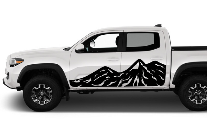 Side Door Adventure Graphics Decals Vinyl Compatible with Toyota Tacoma Double Cab