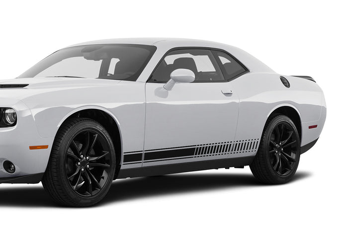 Side Door Stripes Graphics Decal Compatible with Dodge Challenger