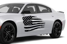 Load image into Gallery viewer, Side Doors USA Flag Graphics vinyl decals for Dodge Charger