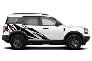 Side Geometric Pattern Graphics Vinyl Decals Compatible with Ford Bronco Sport