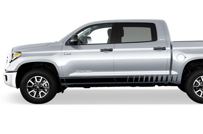 Side Line Graphics Kit Vinyl Decal Compatible with Toyota Tundra Crewmax