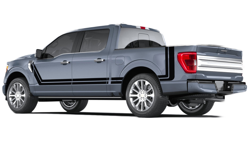 Side Line Style Graphics Vinyl Graphics Decals For Ford F150