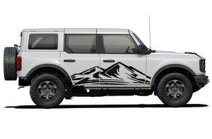 Side Mountain Graphics Vinyl Decals for Ford bronco