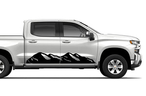 Side Mountains Door Graphics vinyl for chevy Silverado decals