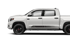 Side Mountains Stripes Graphics Kit Vinyl Decal Compatible with Toyota Tundra Crewmax