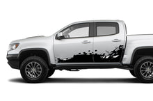 Load image into Gallery viewer, Side Paint Splash Graphics Vinyl Decals Compatible with Chevrolet Colorado Crew Cab