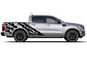 Side Scratches Bed Vinyl Decals Compatible with Ford Ranger