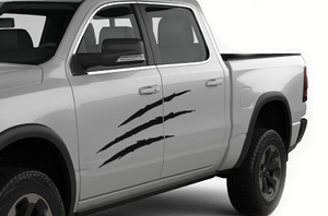 Side Scratches Graphics Kit Vinyl Decal Compatible with Dodge Ram 1500 Crew Cab