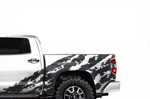 Side Shred Graphics Kit Vinyl Decal Compatible with Toyota Tundra Crewmax
