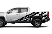 Load image into Gallery viewer, Side Shred Graphics Vinyl Decals Compatible with Chevrolet Colorado Crew Cab