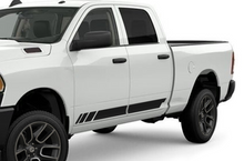 Load image into Gallery viewer, Side Stripes Rocker Graphics Kit Vinyl Decal Compatible with Dodge Ram 2500 Crew Cab