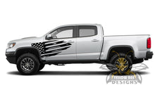 Load image into Gallery viewer, Side USA Flag Graphics  vinyl for Chevrolet Colorado decals