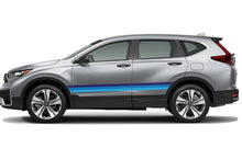 Load image into Gallery viewer, Side retro stripes blue shades Graphics vinyl decals for Honda CRV