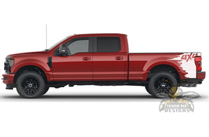 Decals For Ford F250 Side Bed 4X4 Vinyl 