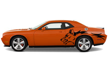 Load image into Gallery viewer, Side Coyote Graphics Vinyl Decals for Dodge Challenger