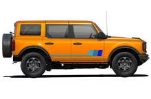 Load image into Gallery viewer, Side Door Blue Retro Stripes vinyl Graphics Decals for ford bronco