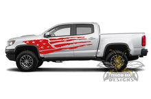 Load image into Gallery viewer, Side Door USA Flag Graphics  vinyl for Chevrolet Colorado decals