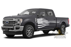 Side Doors USA Graphics Vinyl Decals For Ford F250