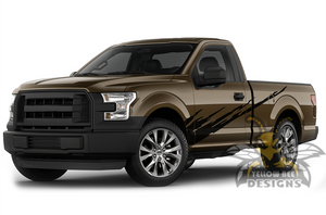 Decals for Ford F150 Regular Cab 6.5'' Fire Graphics 
