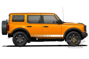 Side Hash Stripes Graphics Vinyl Decals for Ford bronco
