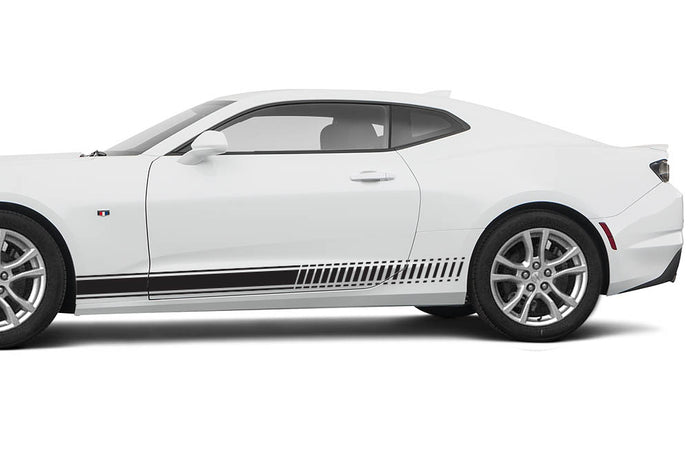 Side Lower Stripes Graphics Vinyl Decals Compatible with Chevrolet Camaro