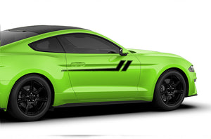 Side Lower Mustang Stripes Graphics Vinyl Decals Compatible with Ford Mustang